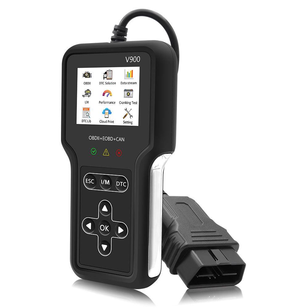 V900 Car Engine Transmission Diagnostic Scanner Tool Car Fault Detector(Black)