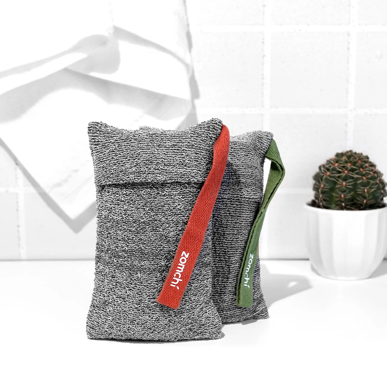 2 Pieces Deep Exfoliating Soap Pouch and Soap Saver Pocket