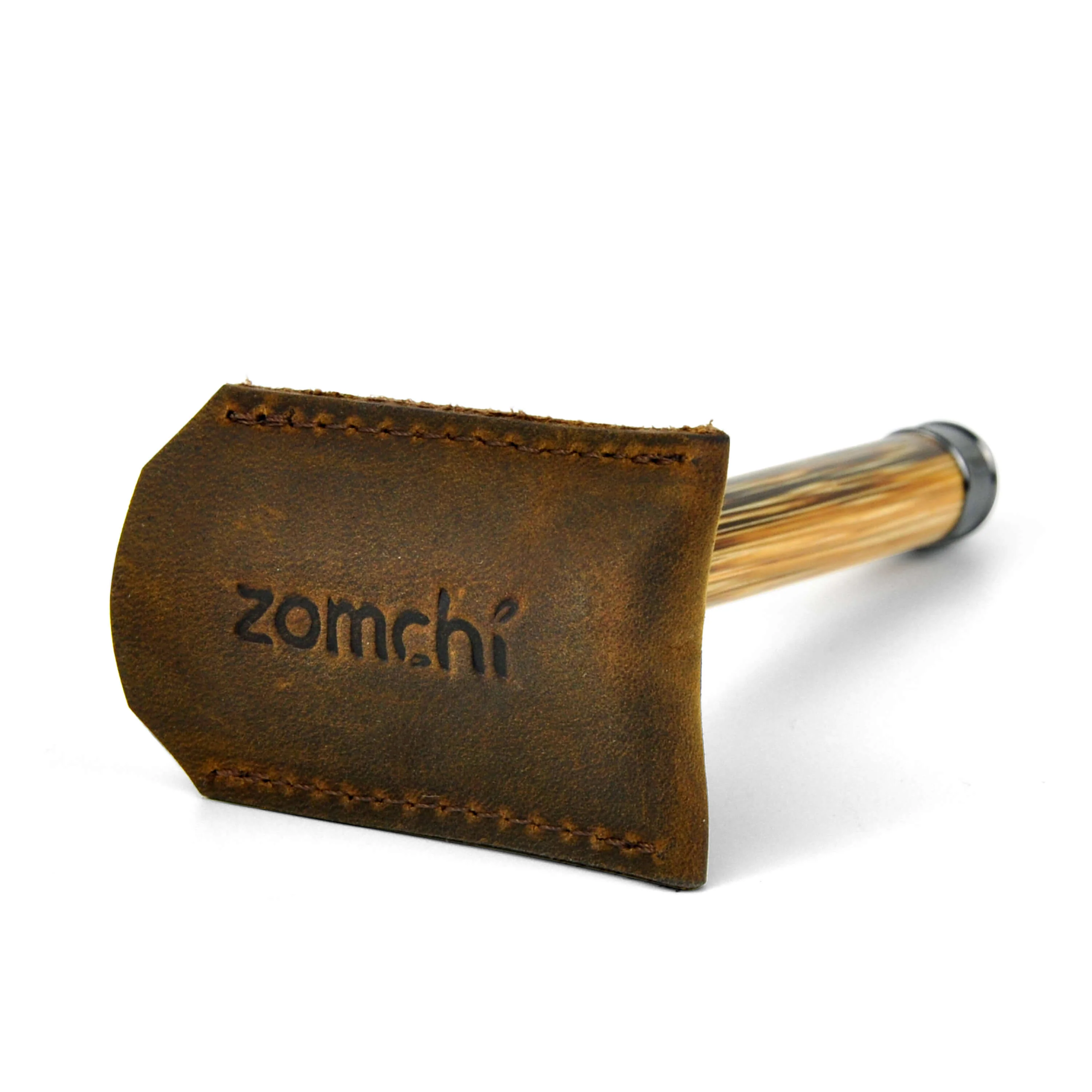 Safety Razor Head Protecting Leather Cover