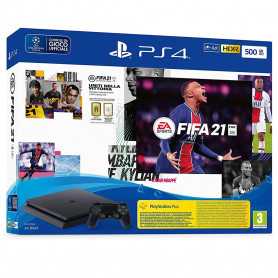 Consola SONY PlayStation 4 Slim de 500 GB + FIFA 21 Preto