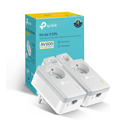 TP-Link TL-PA4015P KIT – Kit PLC de 600 Mbps com tomada integrada